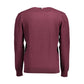 Purple Cotton Men Sweater