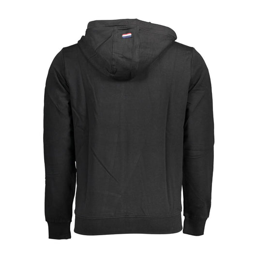 Black Cotton Men Sweater