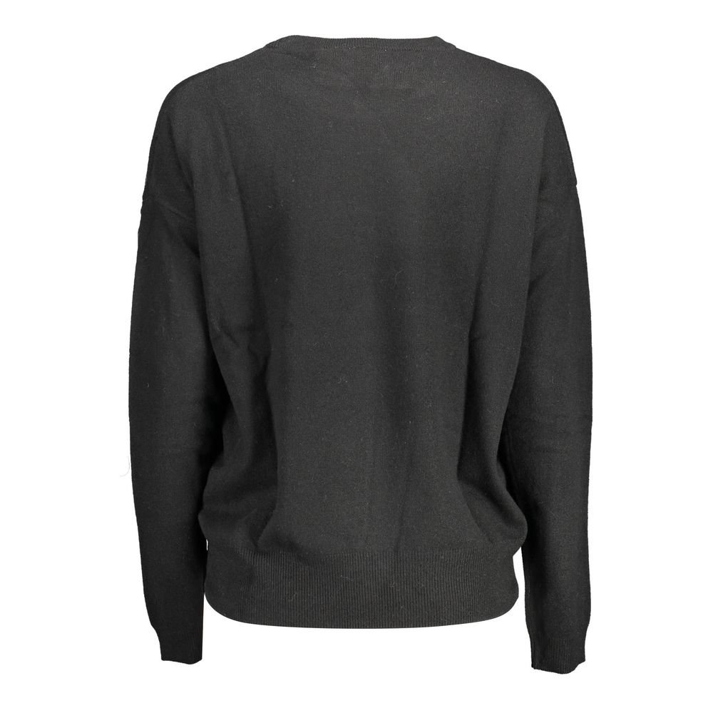 Black Wool Women Sweater