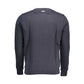 Blue Cotton Men Sweater