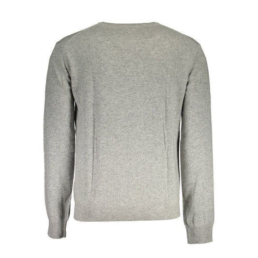 Gray Wool Men Sweater