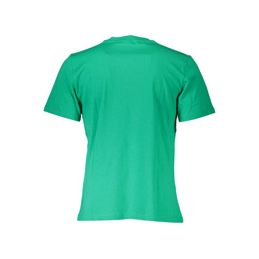 Green Cotton Men T-Shirt