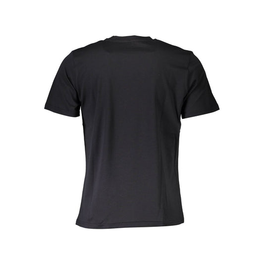 Black Cotton Men T-Shirt