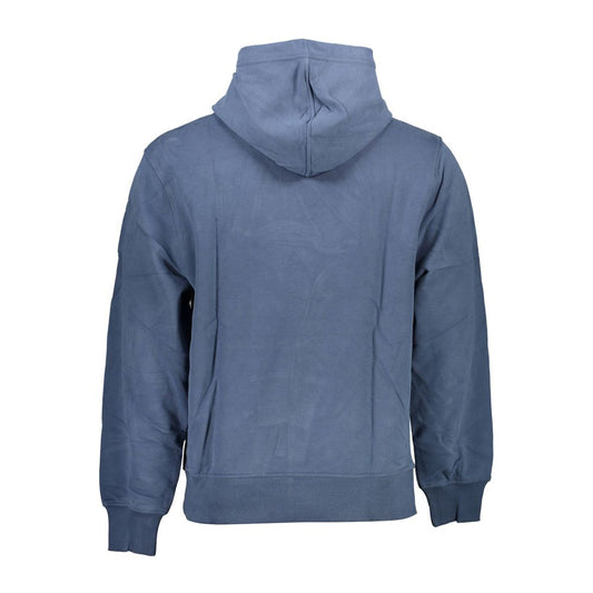 Blue Cotton Men Sweater