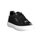 Black Leather Women Sneaker