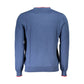 Blue Cotton Men Sweater