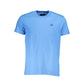 Light Blue Cotton Men T-Shirt