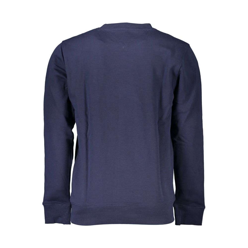 Blue Cotton Men Sweater