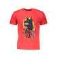 Red Cotton Men T-Shirt