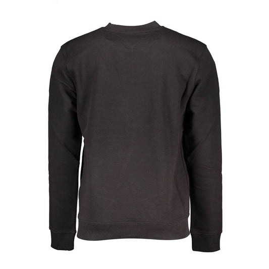 Black Cotton Men Sweater