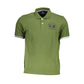 Chic Green Cotton Blend Polo Shirt