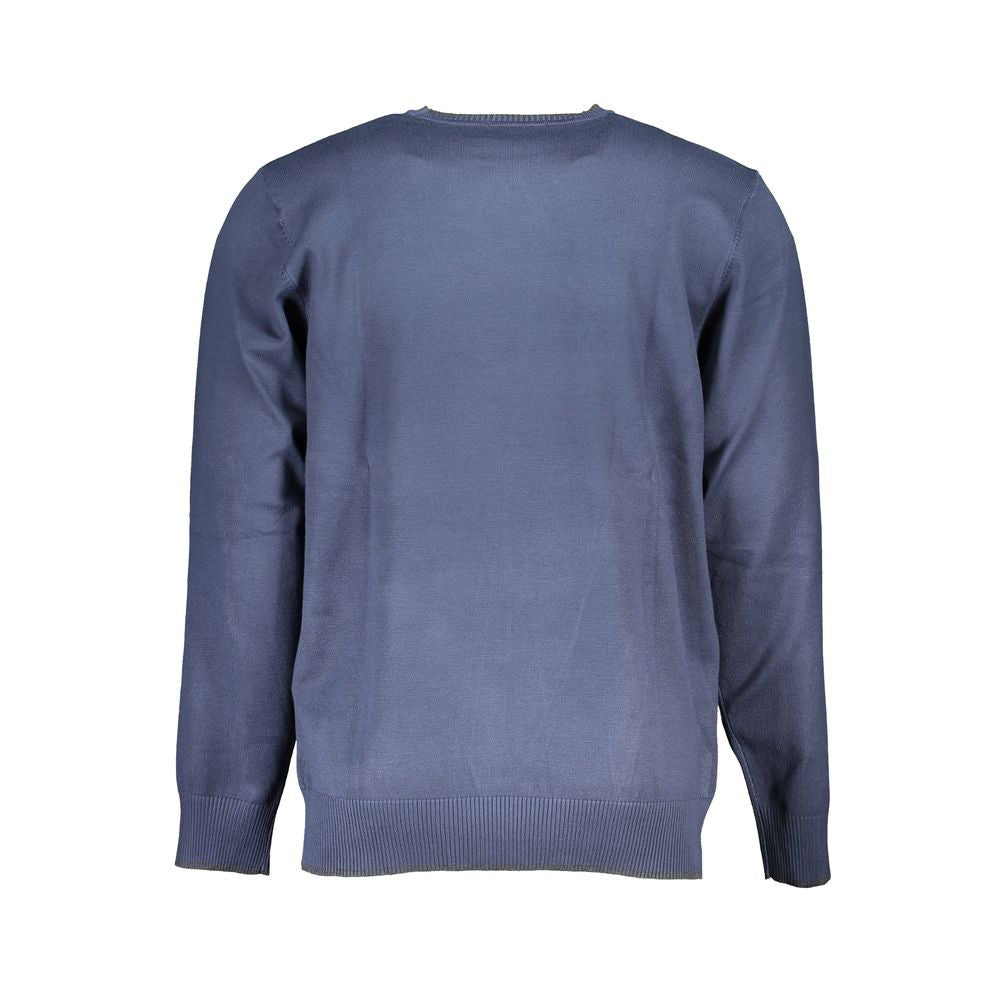 Blue Nylon Sweater