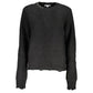 Elegant Long-Sleeved Crew Neck Sweater with Logo