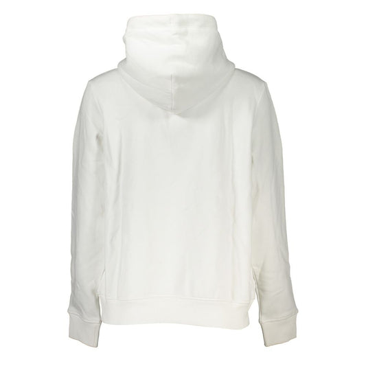 White Cotton Women Sweatshirt