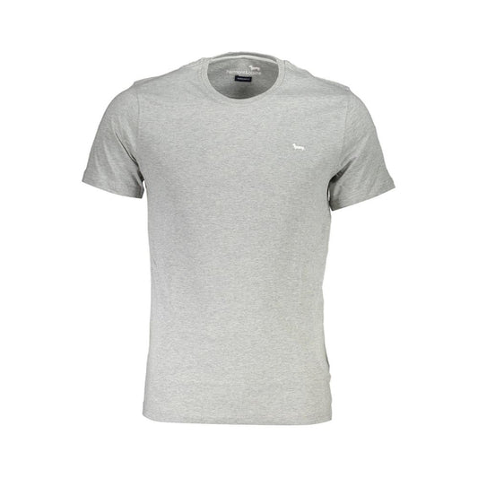 Gray Cotton Men T-Shirt