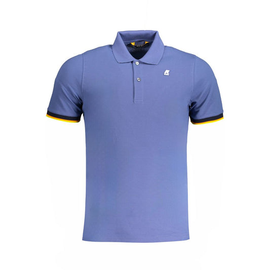 Blue Cotton Polo Shirt