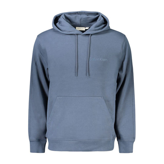 Blue Cotton Men Sweater