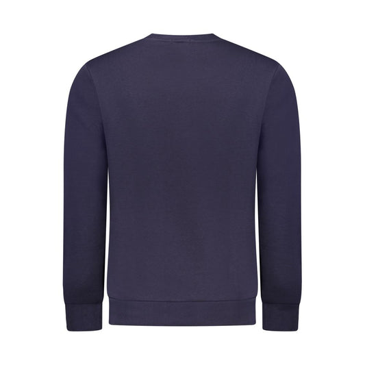 Blue Cotton Men Sweater