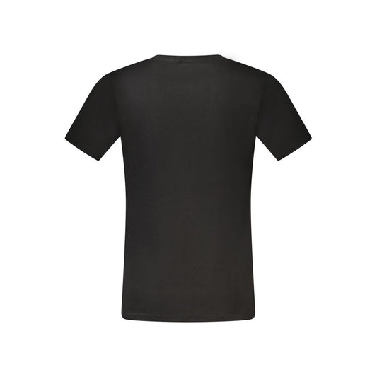 Black Cotton Men T-Shirt