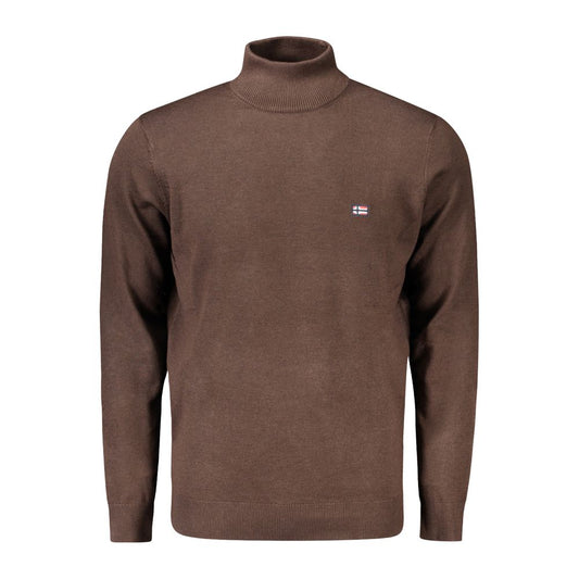 Brown Polyamide Men Sweater