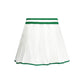 White Polyester Women Skirt