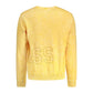 Yellow Cotton Men Sweater