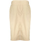 Beige Cotton Women Skirt