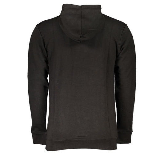 Black Cotton Men Sweater