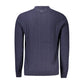 Blue Wool Men Sweater