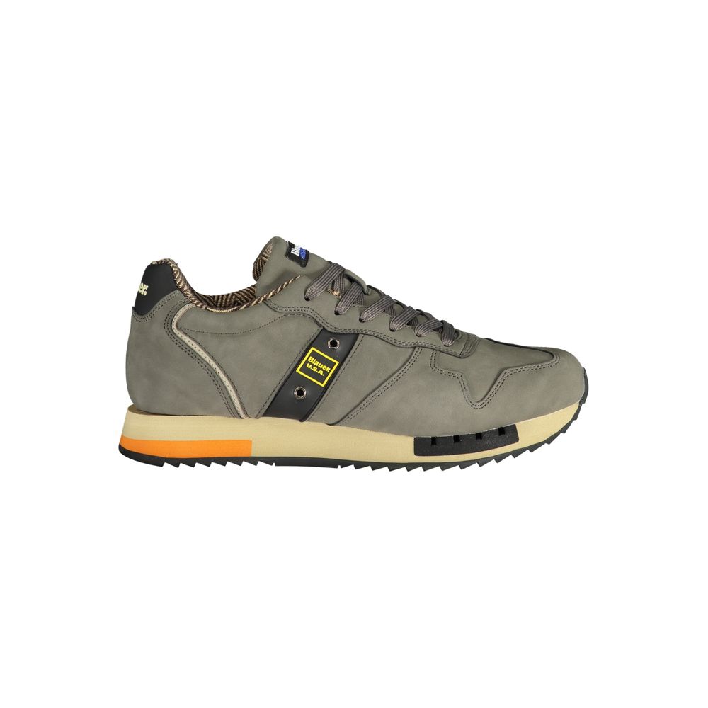 Gray Polyethylene Men Sneaker