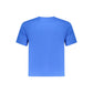 Blue Cotton Men T-Shirt