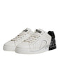 White Black Logo Portofino Men Sneaker Shoes