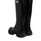Black DG Logo Calf Leather High Boots Shoes
