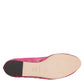 Fuchsia Crystal Loafer Lace Ballet Flats Shoes