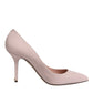 Pink Patent Leather Stiletto Heel Pumps Shoes
