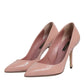 Pink Patent Leather Stiletto Heel Pumps Shoes
