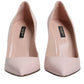 Pink Patent Leather Stiletto Heel Pumps Shoes