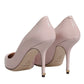 Pink Patent Leather Stiletto Heel Pumps Shoes