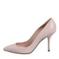 Pink Patent Leather Stiletto Heel Pumps Shoes