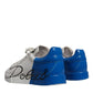 White Blue Logo Portofino Sneakers Shoes