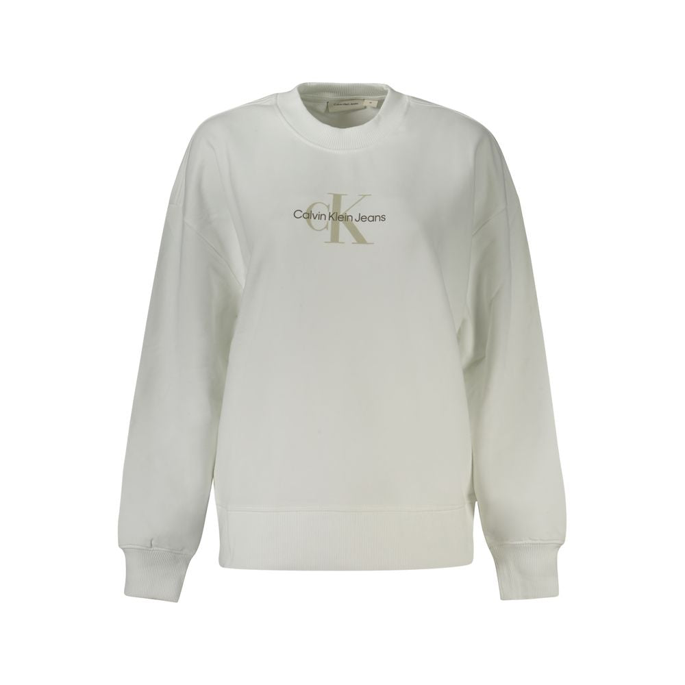 White Cotton Women Sweater