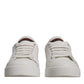 White Red Logo Portofino Sneakers Shoes