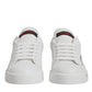 White Red Logo Portofino Sneakers Shoes