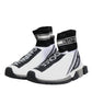 White Black Sorrento Socks Sneakers Shoes