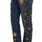 Enchanted Sicily Embellished Boyfriend Jeans