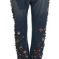 Enchanted Sicily Embellished Boyfriend Jeans