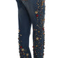 Enchanted Sicily Embellished Boyfriend Jeans