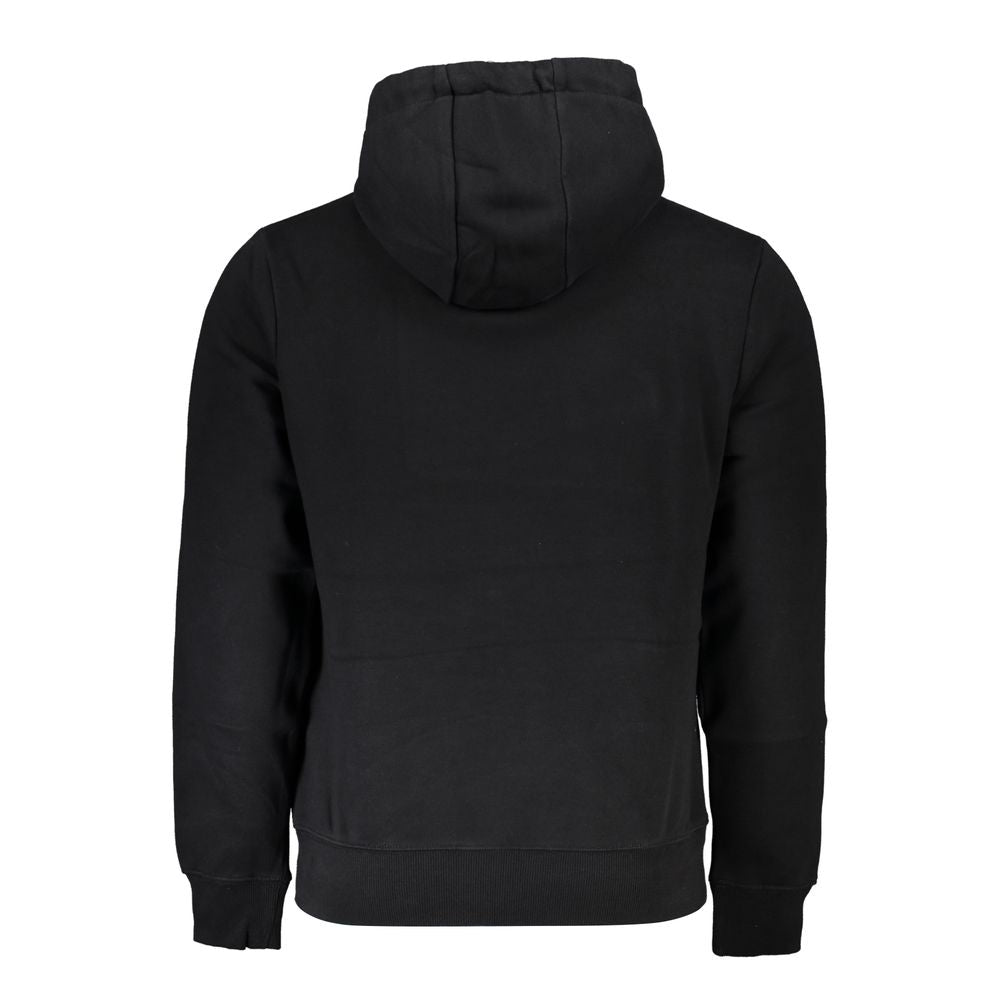 Black Cotton Men Sweater