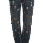 Enchanted Sicily Crystal Heart Boyfriend Jeans