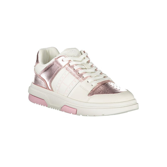 White Polyethylene Women Sneaker